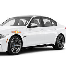 Par de adhesivos de vinilo para faldón lateral estilo M Performance para BMW M3 F80_2