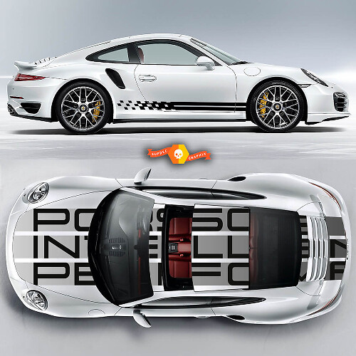 Kit de Vinilo de Rayas de Resistencia para Porsche 911 Carrera