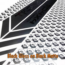 Calcomanías de vinilo laterales TRD 4x4 OFF ROAD negro mate y negro brillante para Tacoma 2013 - 2020 o Tundra 2013 - 2020
 3