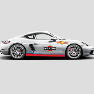 Franjas laterales Porsche Cayman Boxster Martini o cualquier kit completo Porsche
