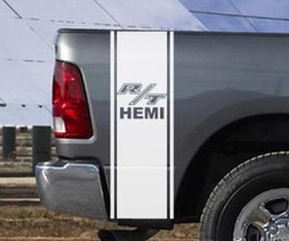 Dodge Ram Truck R/T HEMI 2 BEDSTRIPE BED STRIPE KIT Calcomanía de vinilo