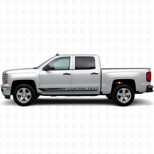 Tiras de Vinilo Personalizadas para Marcos de Puerta y Paneles Laterales para Chevrolet Silverado 1500 K2XX 2014-2019_2