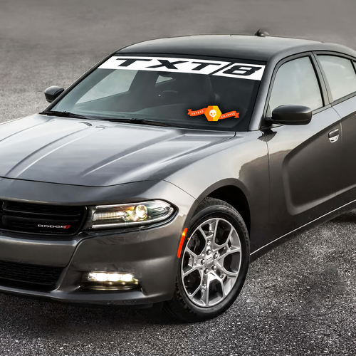 Vinilo adhesivo divisor de parabrisas TXT8 para Dodge Charger