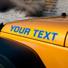 Calcomanía de vinilo con letras contorneadas para capó Jeep Wrangler Rubicon_2