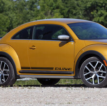 Kit de adhesivos de vinilo de rayas laterales estilo duna para Volkswagen Beetle_2