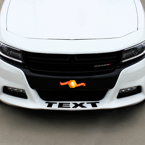 Pegatina gráfica personalizada para alerón delantero Dodge 9758