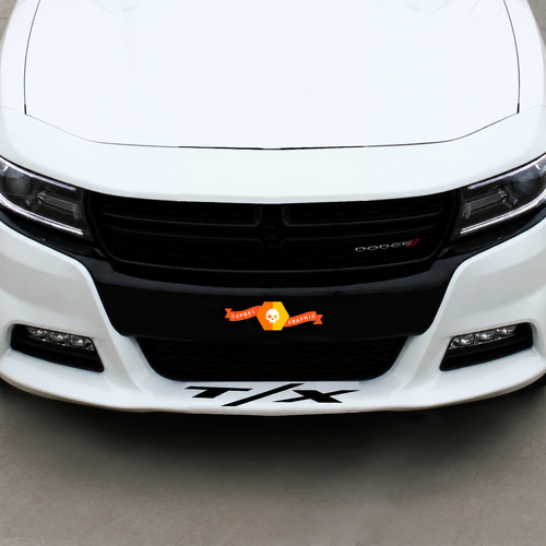Adhesivo de Vinilo Universal con Letras para Spoiler Frontal T/X para Dodge Charger