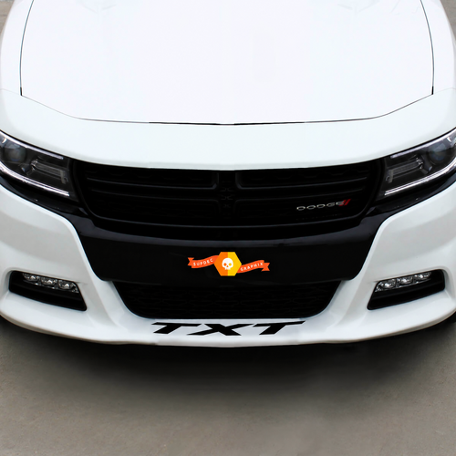 Adhesivo de Vinilo Universal con Letras para Spoiler Delantero TXT para Dodge Charger