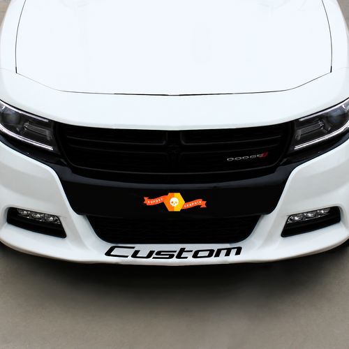 Custom Lettering — Adhesivo de vinilo (parachoques delantero) para Dodge Charger