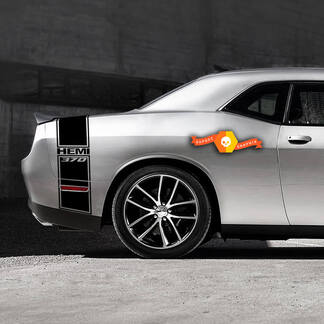 Dodge Challenger Hemi 370 Tail Band calcomanía gráficos se adapta a los modelos
