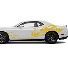 Kit de Calcomanías de Abeja Honeycomb Scat Pack Vinilo Gráfico Pegatina Super Bee para Dodge Challenger
 2