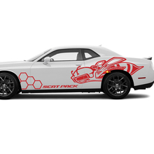 Kit de Calcomanías de Abeja Honeycomb Scat Pack Vinilo Gráfico Pegatina Super Bee para Dodge Challenger
 3