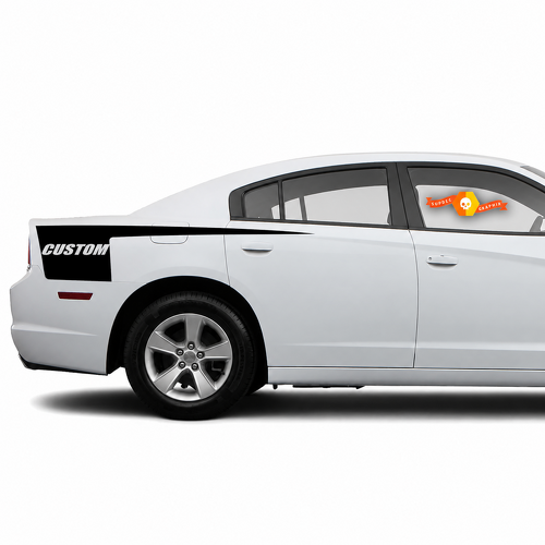 Juego de pegatinas de vinilo de banda hacha personalizada para Dodge Charger 2011-2014