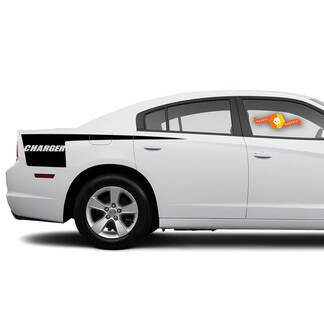 Los gráficos de la calcomanía de la raya del hacha lateral del Dodge Charger se adaptan a los modelos 2011-2014
