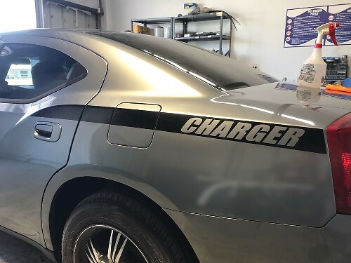 Kit de Pegatinas Vinilo con Franjas de Panel Trasero para Dodge Charger 2011-14