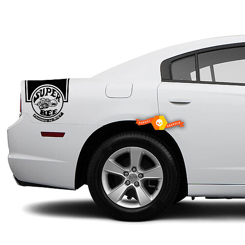 Kit de vinilos laterales traseros Super Bee para Dodge Charger 2011-2014