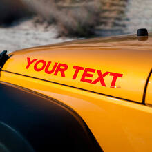 Calcomanía de vinilo personalizada para letras en capó para Jeep Wrangler_2