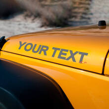 Calcomanía de vinilo personalizada para letras en capó para Jeep Wrangler_3