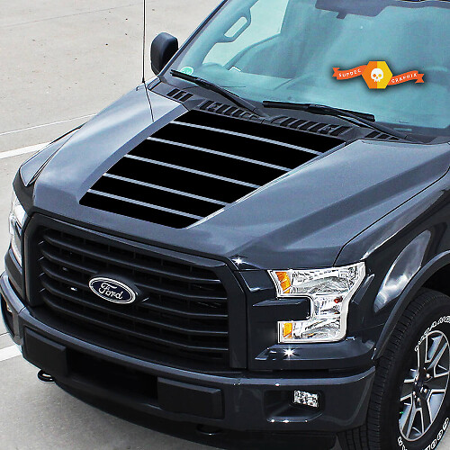 Para Ford F-150 Center Hood gráficos rayas vinilo calcomanías camión pegatinas 15-20
