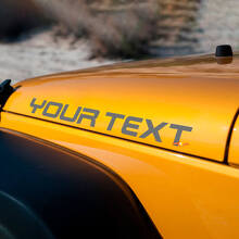 Juego de calcomanías de vinilo de letras personalizadas para capó para Jeep Wrangler Rubicon_3