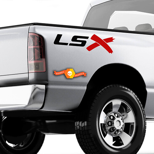 LSX Swapped Truck Bedside Pegatinas Calcomanías Chevy Silverado C10 S10 Colorado
