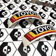 Par de pegatinas de vinilo TRD YOTA Vintage Sunset Retro estilo antiguo para Toyota 4Runner Tacoma FJ Cruiser
 2