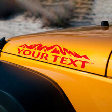 Juego de vinilos personalizados para capó estilo montaña para Jeep Wrangler_2
