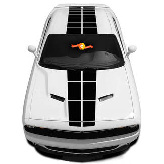 Pulse Racing Stripe se adapta a la calcomanía gráfica Dodge Challenger 2008-2020

