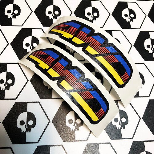 Par 4WD TEQ Vintage Sunset Retro estilo antiguo vinilo pegatinas calcomanía apto para Toyota 4Runner Tacoma FJ Cruiser
