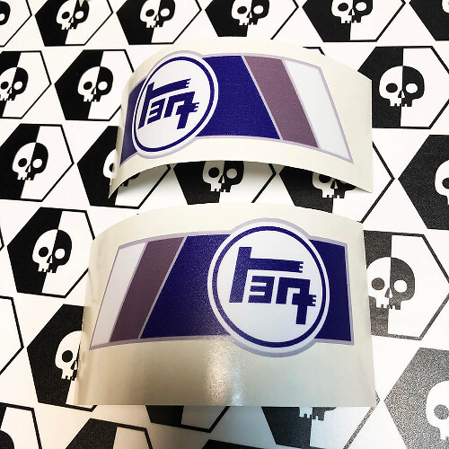 Par de pegatinas de vinilo de estilo antiguo retro TRD TEQ para Toyota 4Runner Tacoma FJ Cruiser
