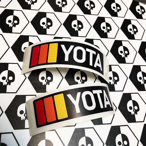 2 TRD YOTA Vintage Sunset Retro estilo antiguo vinilo pegatinas calcomanía apto para Toyota 4Runner Tacoma FJ Cruiser
