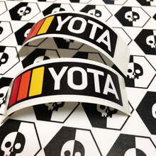 Juego de calcomanías de vinilo estilo retro YOTA para Toyota 4Runner Tacoma FJ Cruiser_2