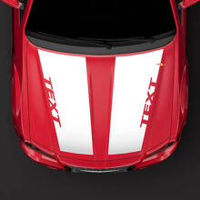 Vinilo Adhesivo de Rayas Dobles Personalizadas para Capó para Chrysler 300C 2014_2