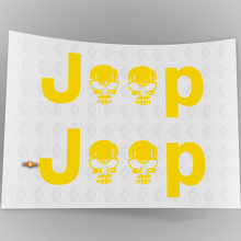 Juego de pegatinas de vinilo lateral de calavera para Jeep Wrangler Rubicon_5