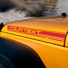 Calcomanías de vinilo con franjas personalizadas para capó para Jeep Wrangler_2