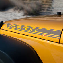 2 Calcomanías de vinilo con texto personalizado para Jeep Wrangler CJ TJ YK JK XJ JL 3