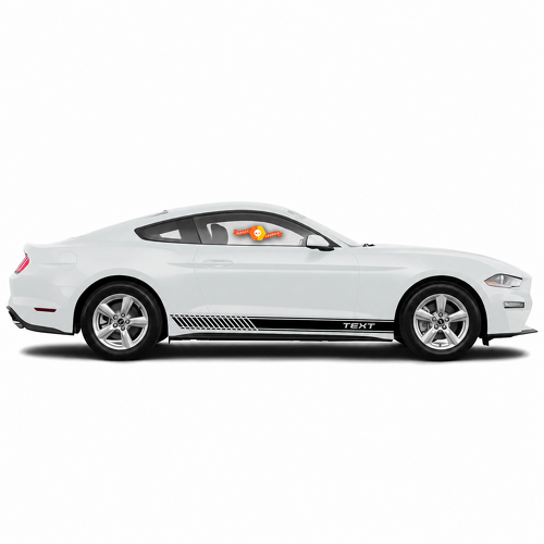 Juego de 2 Pegatinas Vinilo de Franjas Laterales Personalizadas para Musclecar Musclecarmodel 2005-2020