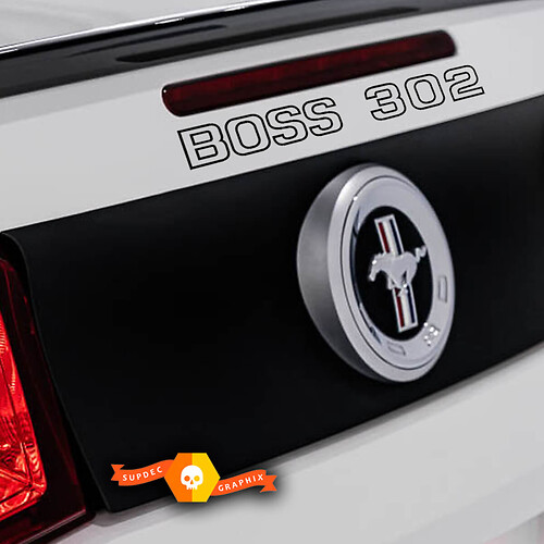 2015 201 2017 2018 2019 Ford Mustang Boss 302 Calcomanías de vinilo para maletero trasero
