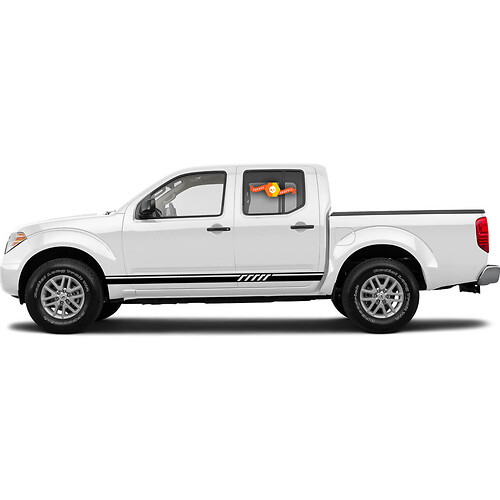 Par de pegatinas gráficas para coche, Kit de rayas laterales para Nissan Frontier
