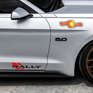 RALLY RACING Sport Performance Car Truck SUV vinilo calcomanía emblema 2 piezas par
