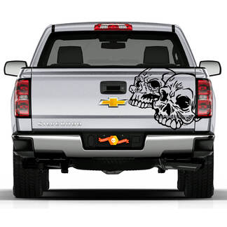 Cualquier Truck Bed Skulls Tailgate Accent Vinyl Graphics stripe modelo de calcomanía
