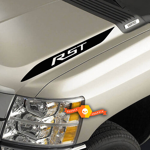 2019 2020 Chevy Silverado 1500 RST Hood Spear Calcomanías Juego de 2

