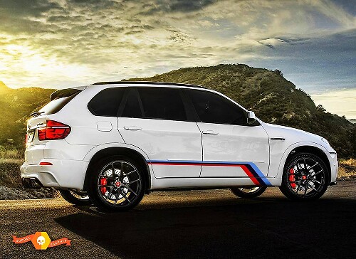 Juego de vinilos decorativos laterales M-Style para BMW X5 M E70 2009-2014