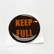 Keep Full Honeycomb Orange Door Insert emblema calcomanía adhesiva abovedada para Challenger Dodge
 2