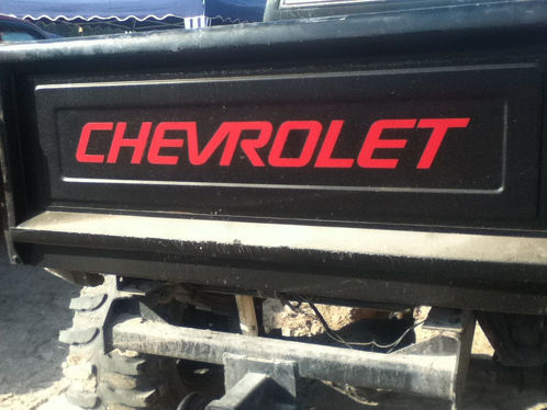 Chevrolet para STEPSIDE BED Tailgate Decal / Sticker Chevy