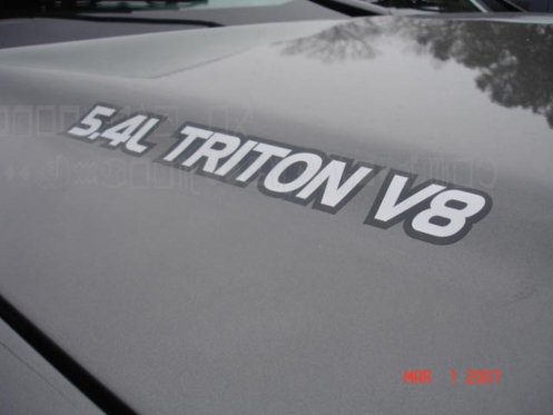 2 Ford 5.4l Triton V8 Hood TRUCK CALCOMANÍAS Calcomanías de vinilo