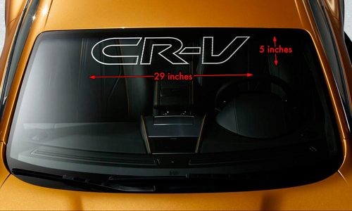 HONDA CRV CR-V Parabrisas Banner Vinilo Calcomanía Premium de larga duración 30