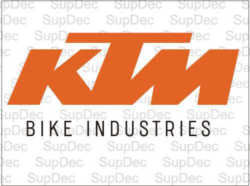Calcomanía de vinilo KTM Bike Industries #1