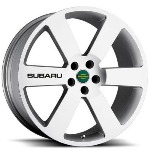4 Subaru Negro Ruedas Calcomanía Emblema Impreza Outback WRX STI