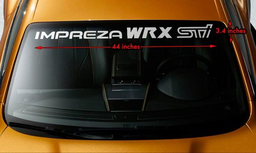 SUBARU IMPREZA WRX STI Premium Parabrisas Banner Vinilo Calcomanía 44x3.5